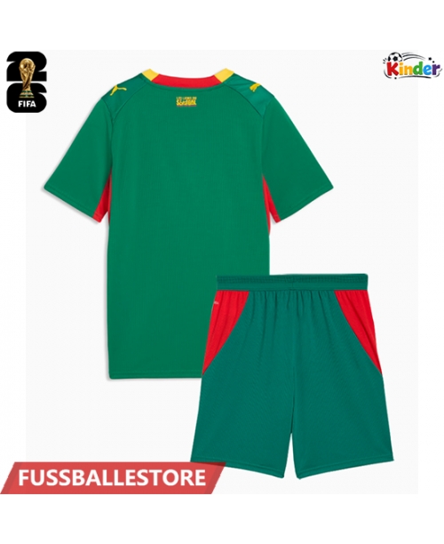 Günstige Senegal Auswärts Trikotsatzt Kinder WM 2026 Kurzarm (+ Kurze Hosen)